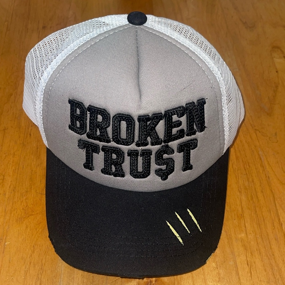 Broken trust trucker hat